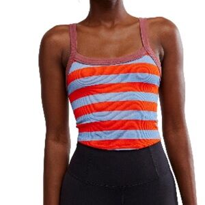 Free people all movement all clear stripe camisole